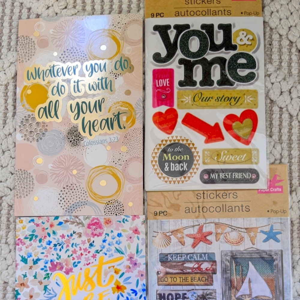 Whatever you do do it with your heart Journal Scrapbook Memory Planner 2 sets
